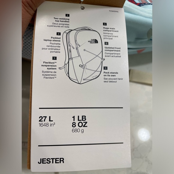 The North Face Jester Backpack with Butterfly Design NWT - Picture 12 of 12